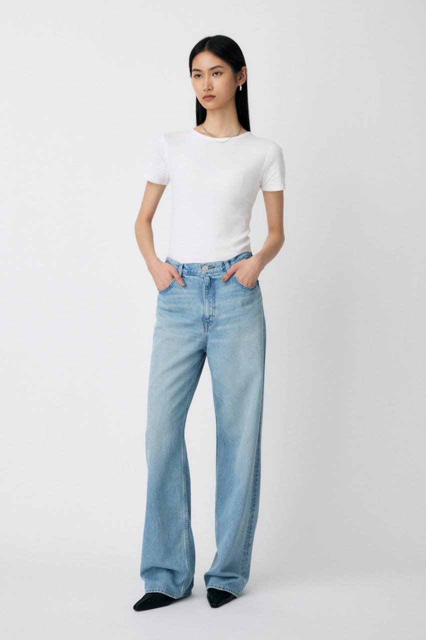 TENCEL(TM) DENIM ストレート マウジー パンツ ジーンズ・デニムパンツ