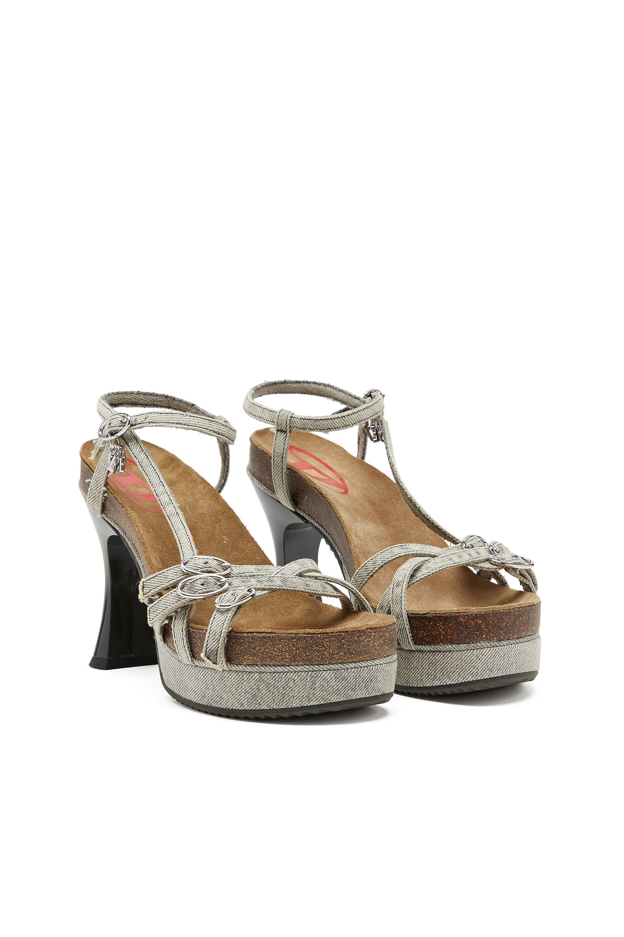 ウィメンズ サンダル D-WOODSTOCK 105 SANDAL ディーゼル シューズ・靴 サンダル グレー