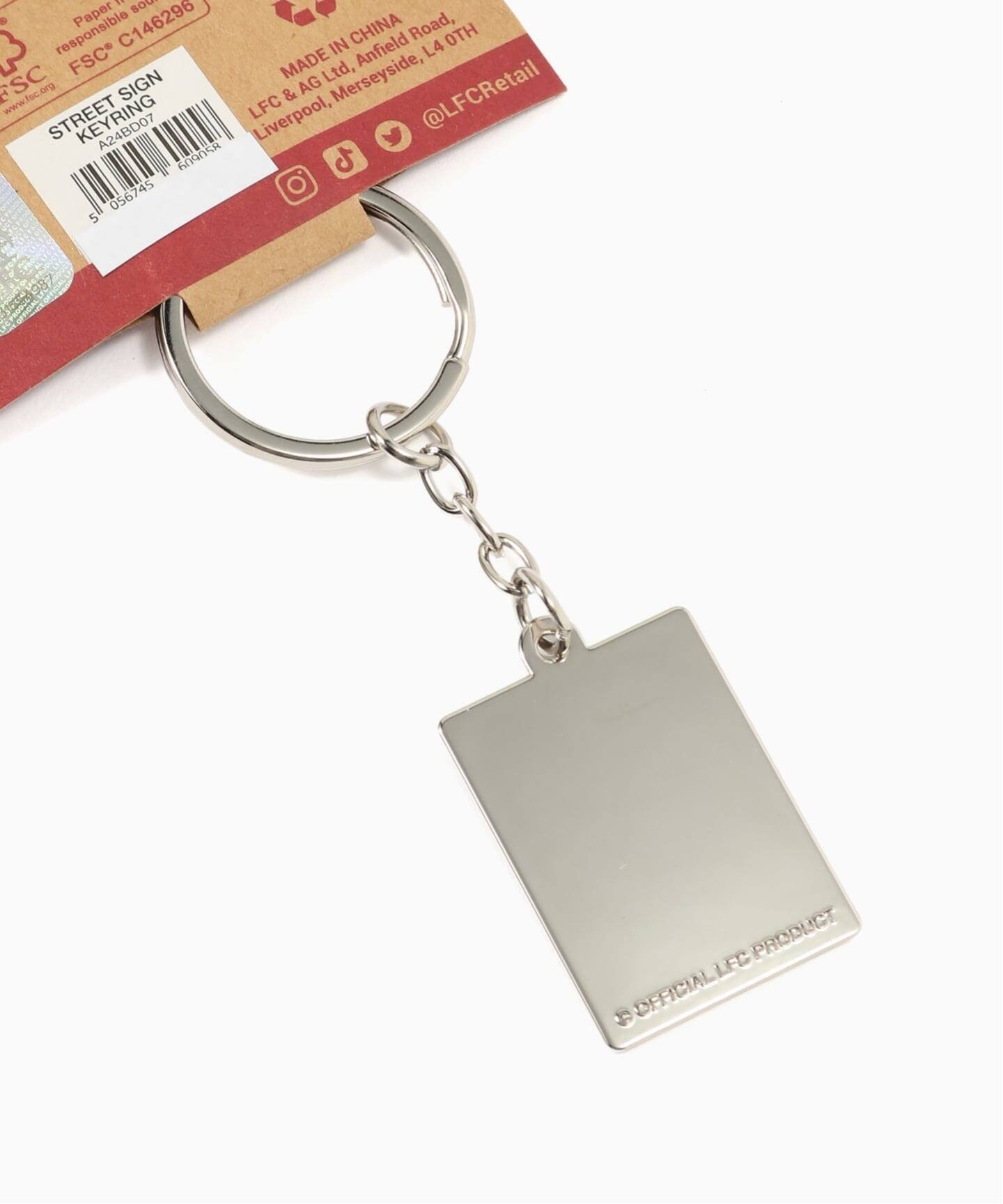 Liverpool FC 【Liverpool FC / リバプール FC】 STREET SIGN KEYRING フォーワンセブン エディフィス ファッション雑貨 その他のファッション雑貨