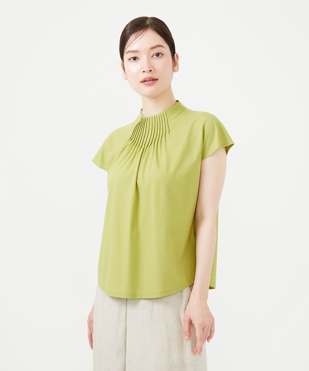 Sybilla ピンタックカラーカットソー シビラ トップス カットソー・Tシャツ グリーン オレンジ ネイビー