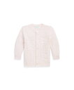 POLO RALPH LAUREN (ベビー)コントラストニット オーガニック コットン カーディガン ラルフローレン トップス カーディガン ピンク【送料無料...