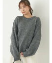 アースミュージック&エコロジー 服 レディース 【SALE／30%OFF】earth music&ecology ファンシーヤーンメランジプルオーバー ニット/レディース/23AW アースミュージック&エコロジー トップス ニット グレー ピンク ベージュ ブルー