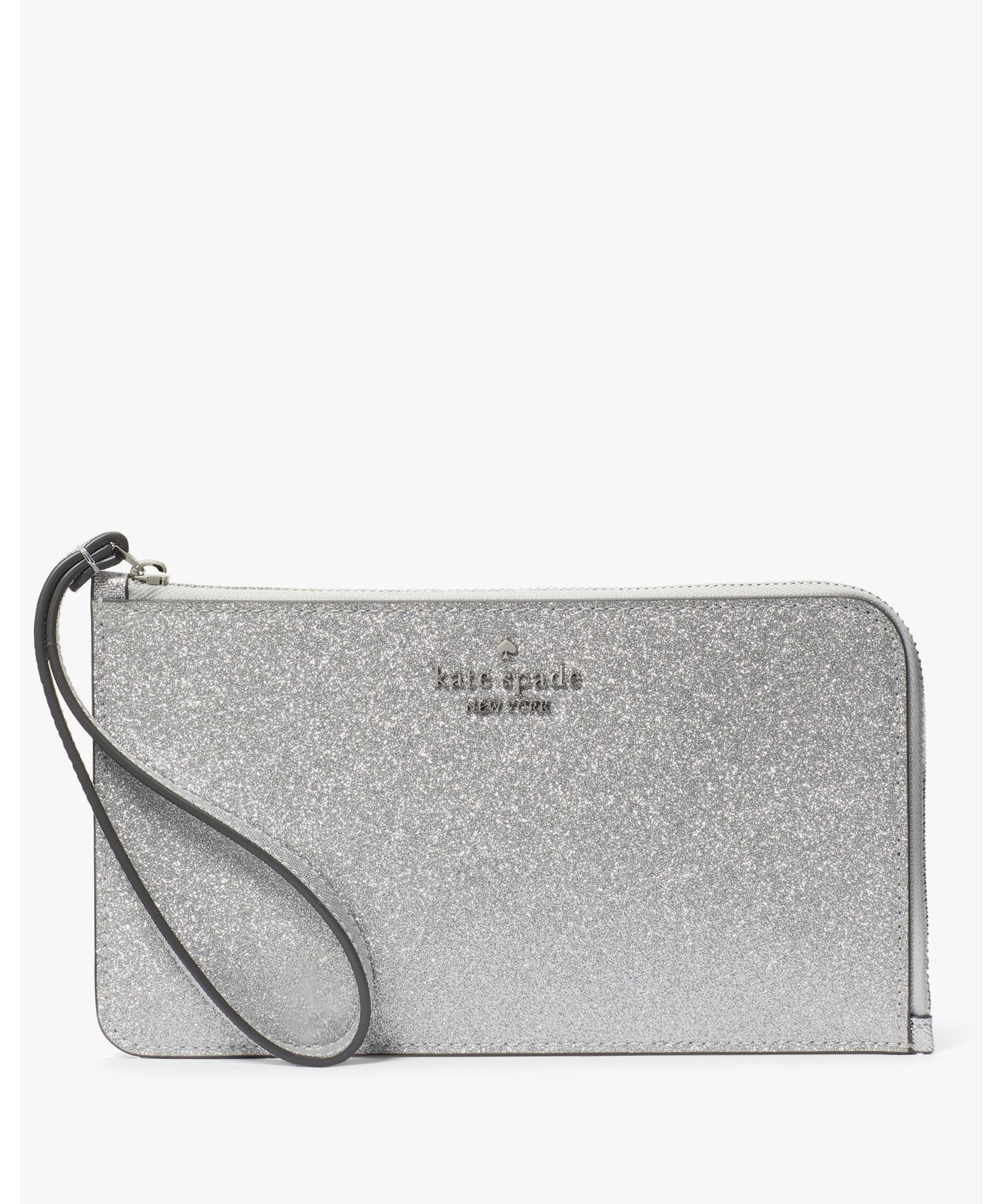 ケイト・スペード ニューヨーク 【SALE／75%OFF】kate spade new york ルーシー グリッター ミックスド マテリアル ミディアム L-ジップ リスレット ケイトスペードニューヨーク 財布・ポーチ・ケース 名刺入れ・カードケース【送料無料】