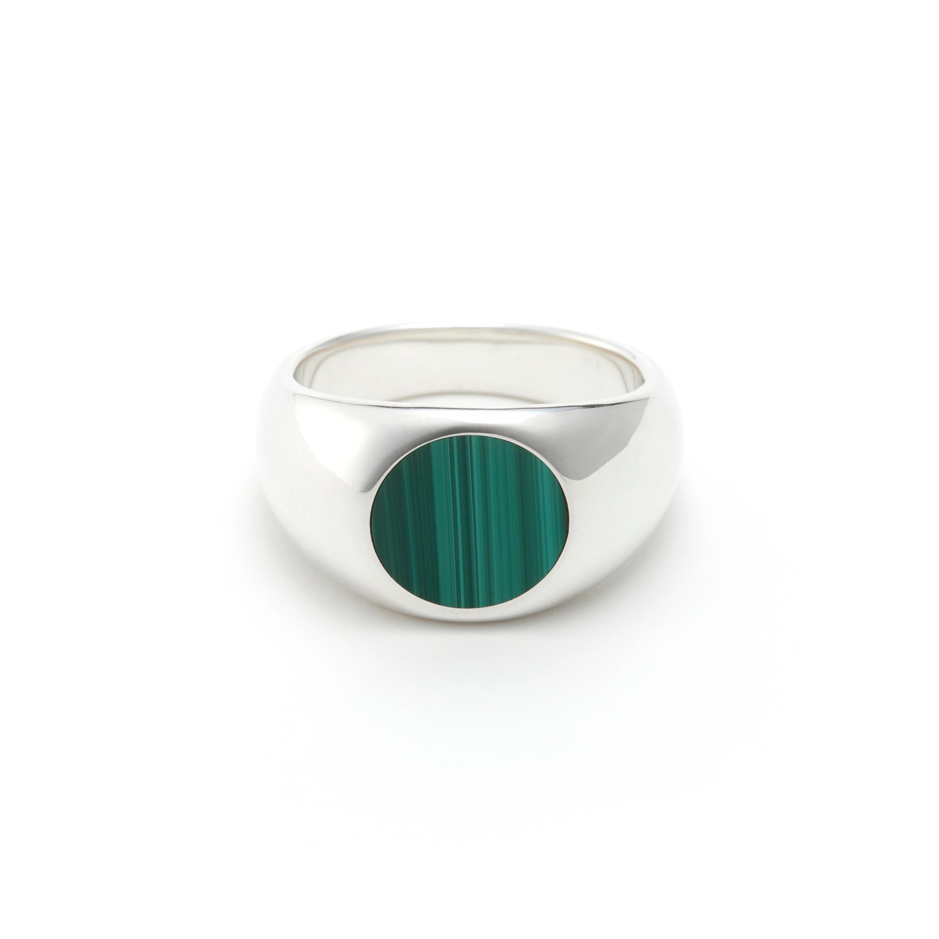 FANTASTIC MAN RING 740 Malachite - Fantastic Man Accessories, Watches, Rings, Silver [Free Shipping]
