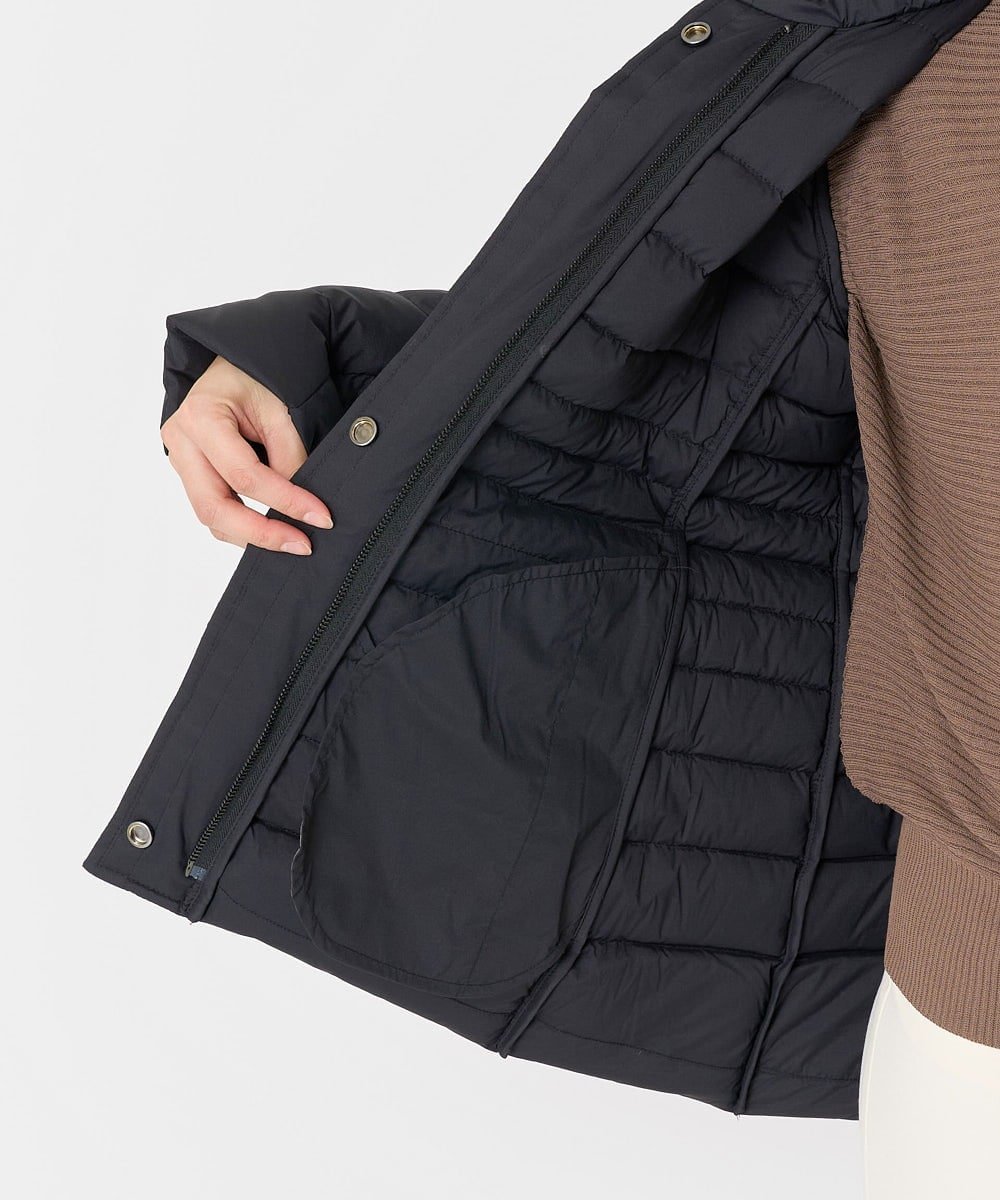 MICHEL KLEIN（小さいサイズ） [小さいサイズ]2WAYストレッチダウンジャケット(定番人気) メゾンドゥサンク ジャケット・アウター ダウンジャケット・ダウンベスト ブラック ブラウン