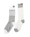 THOM BROWNE FUN MIX JERSEY CLASSIC MID CALF SOCKS トムブラウン 靴下・レッグウェア 靴下 ネイビー グレー【送...