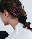 IRIS47 IRIS47/double tie plump barrette フォブ ヘアアクセサリー バレッタ・ヘアクリップ・ヘアピン ネイビー ブラック【...