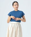 BEAMS HEART WOMEN 袖 レース ハイネック プルオーバー ビームス ハート トップス ニット ホワイト ブルー ブラウン【送料無料】