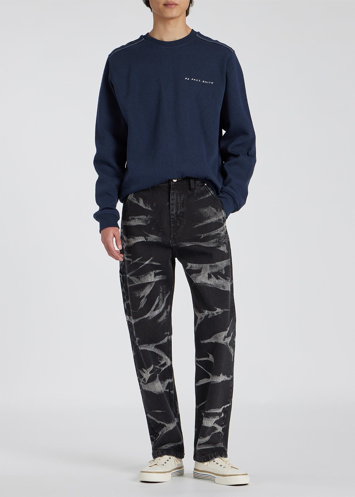 【SALE／30%OFF】PS Paul Smith "bleaching" テクニカルジーンズ ポール・スミス パンツ スラックス・ドレスパンツ ブラック【送料無料】