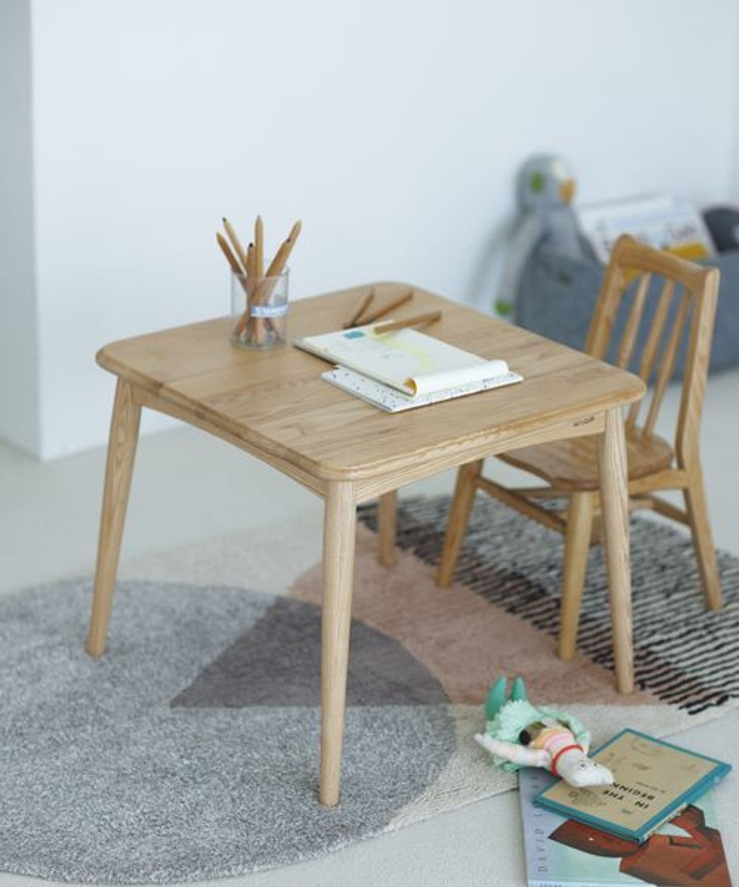 daily CLIP 【daily CLIP】アッシュキッズスクエアデスク スタディオクリップ インテリア・生活雑貨 そ..