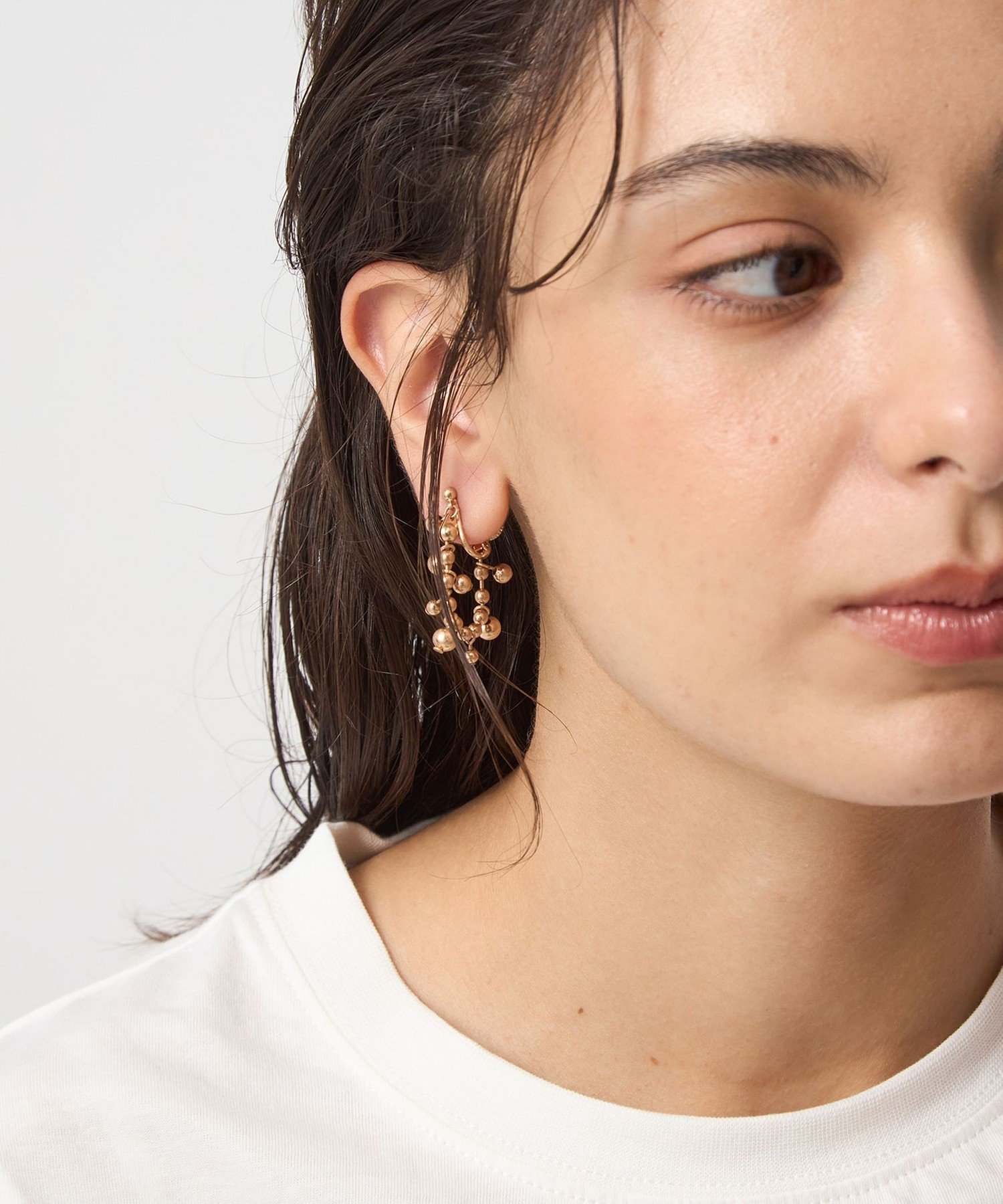 【SALE／60%OFF】UNITED ARROWS green label relaxing ボールチェーン スウィング イヤリング ユナイテッドアローズ アウトレット アクセサリー・腕時計 イヤリング・イヤーカフ ゴールド シルバー