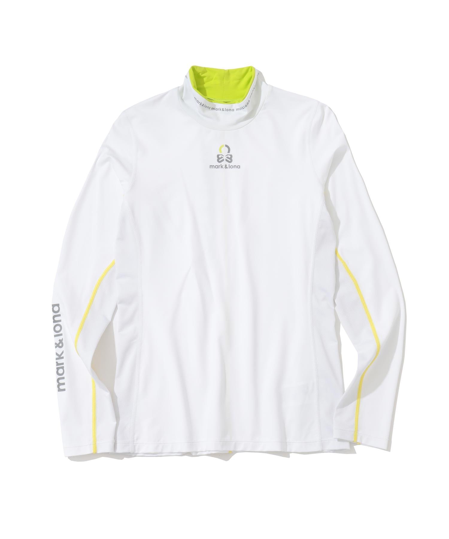 MARK & LONA HEC Dual Collar Performance Mock ｜ WOMEN マークアンドロナ トップス カットソー・Tシャツ ブラック ホワイト
