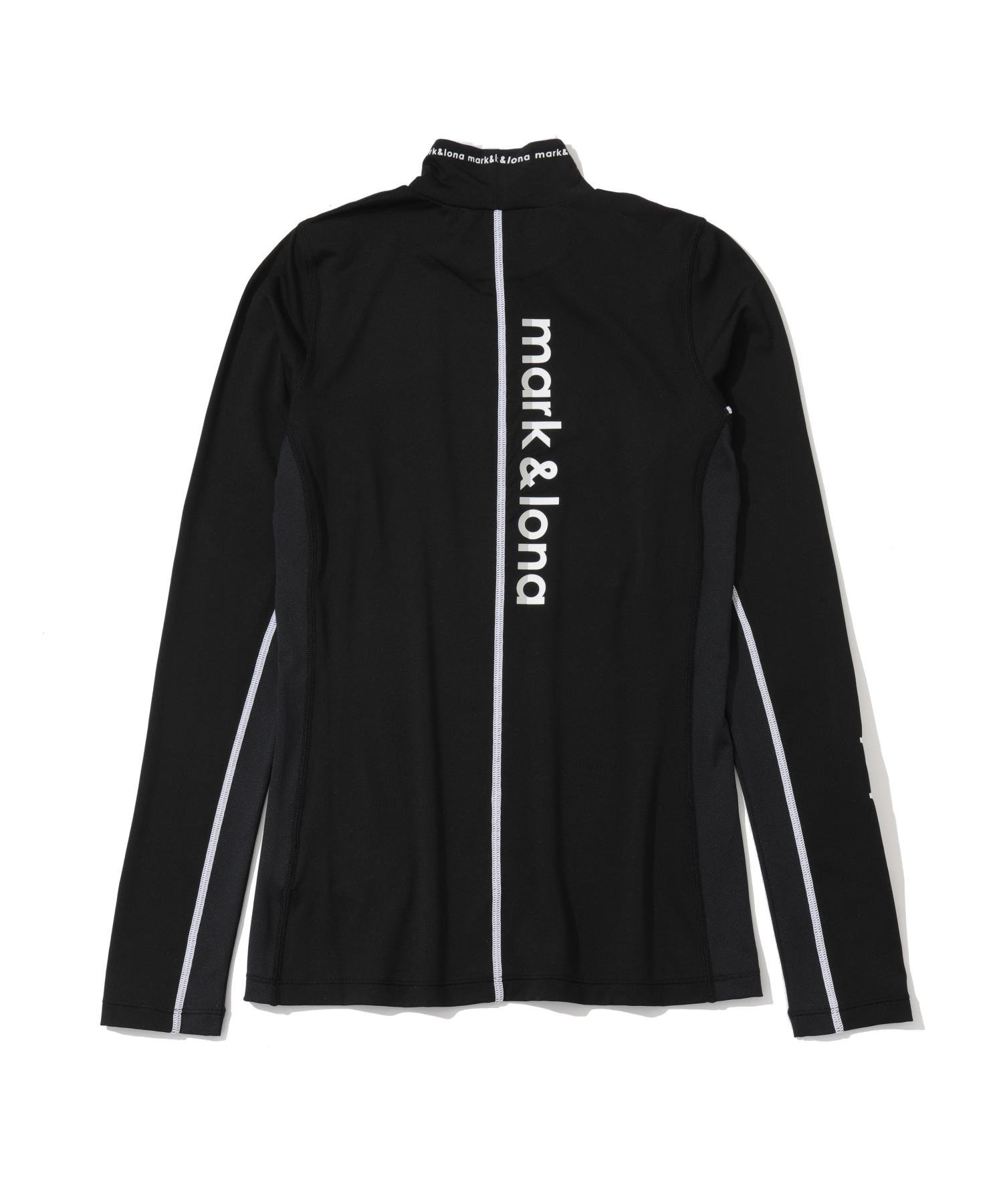MARK & LONA HEC Dual Collar Performance Mock ｜ WOMEN マークアンドロナ トップス カットソー・Tシャツ ブラック ホワイト