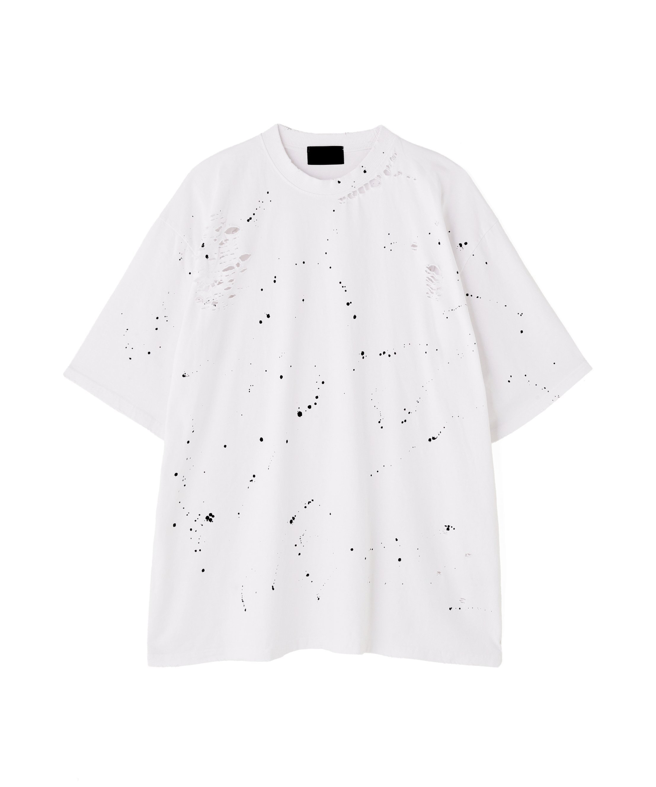 LHP SIS/エスアイエス/Print Damage T-Shirts エルエイチピー トップス カットソー・Tシャツ ブラック ホワイト