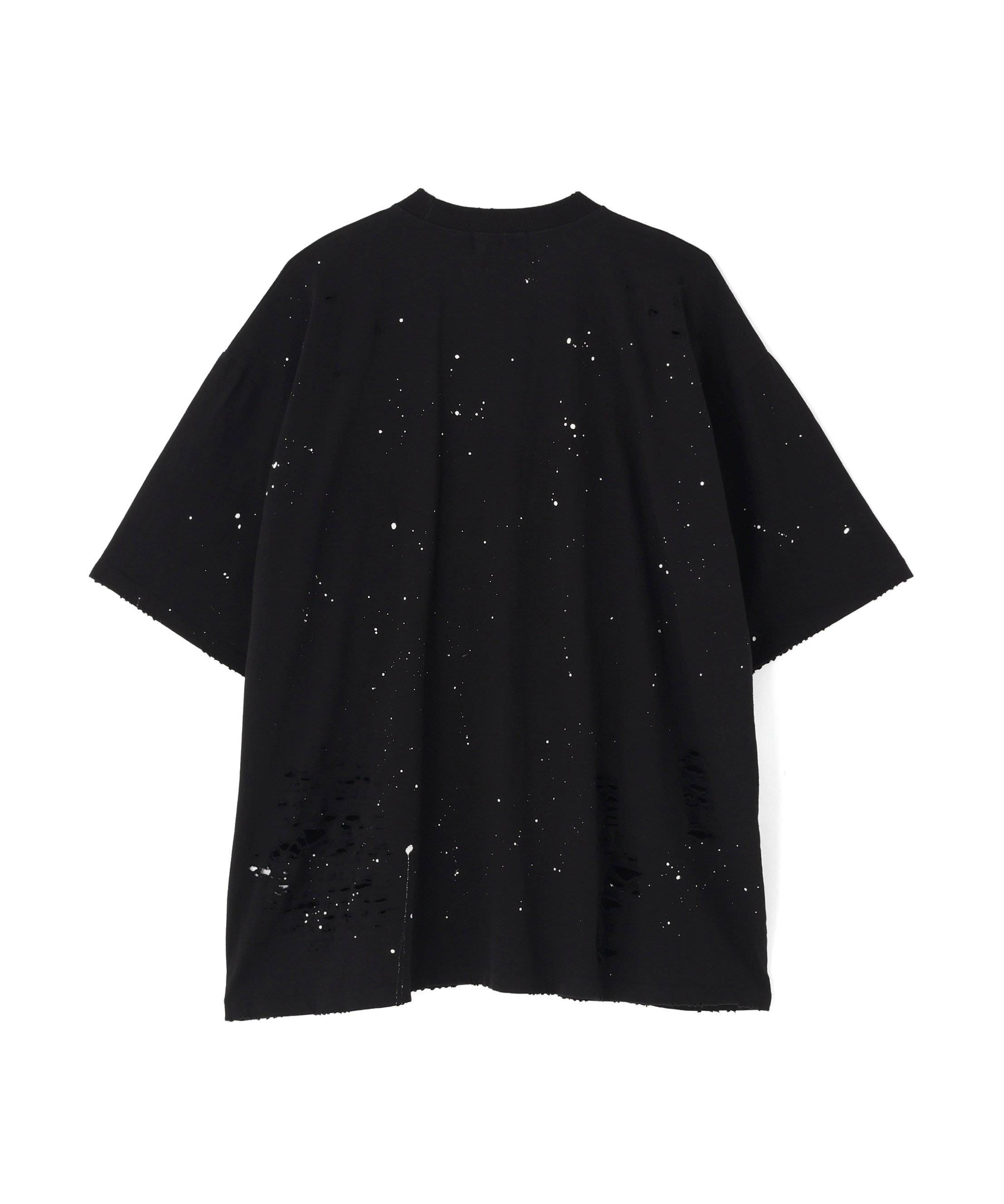 LHP SIS/エスアイエス/Print Damage T-Shirts エルエイチピー トップス カットソー・Tシャツ ブラック ホワイト
