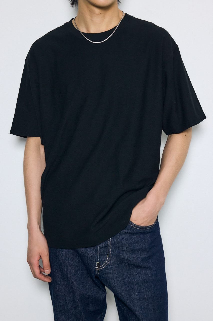 梨地ブークレトップス アズールバイマウジー トップス カットソー・Tシャツ グレー ホワイト ブラック イエロー