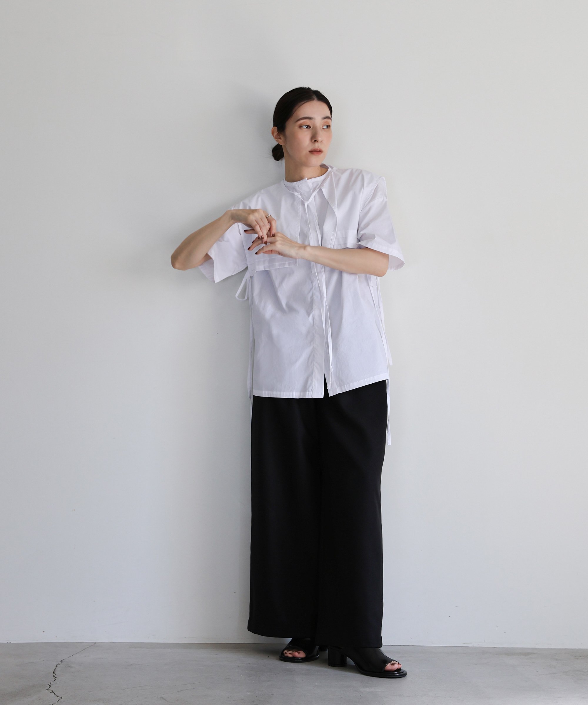 SELECT MOCA 【体系カバー】2wayビッグカラーセットシャツ【by SON】 セレクトモカ トップス シャツ・ブラウス