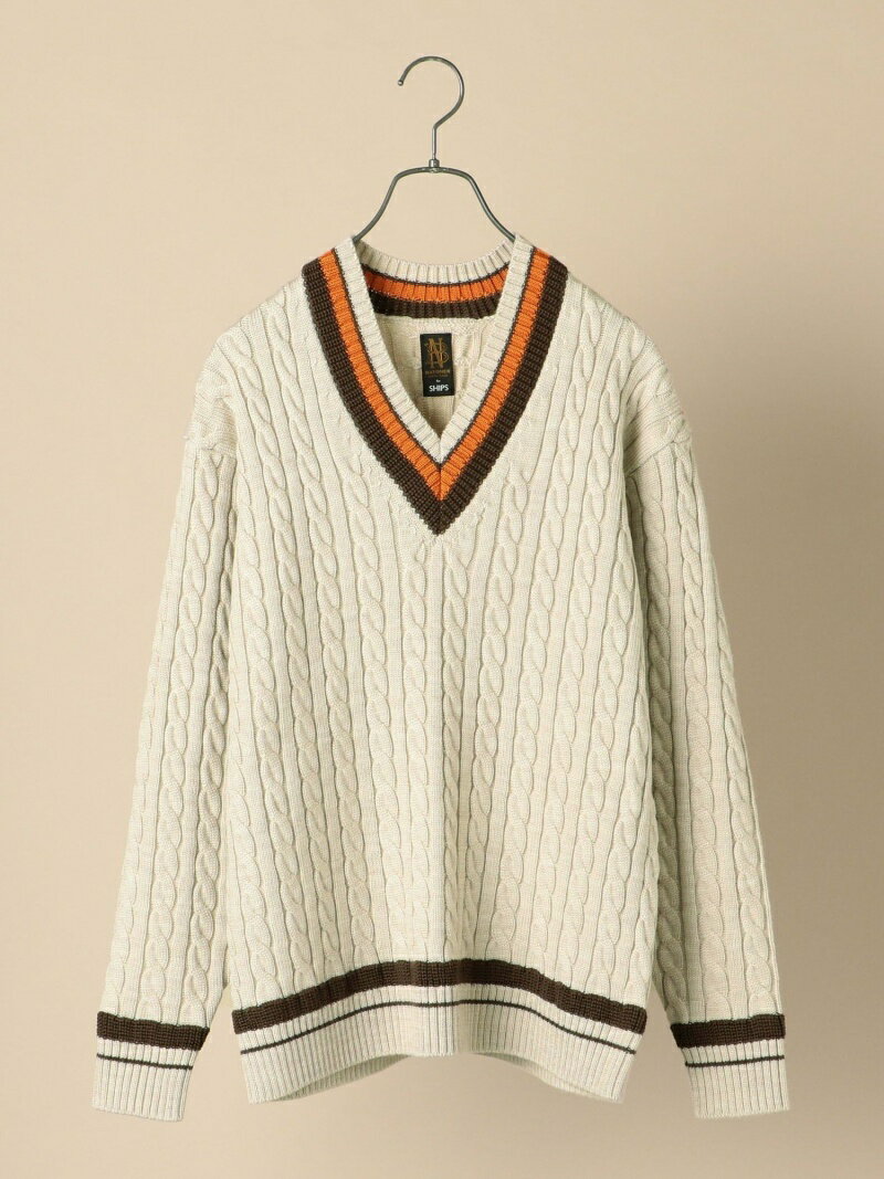 Wool Cable Cricket Sweater 116-05-0247: Beige