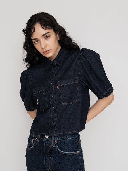 Levi's ALICE SS DENIM BLOUSE DON'T TRIP 4 リーバイス トップス シャツ・ブラウス ブラックのサムネイル