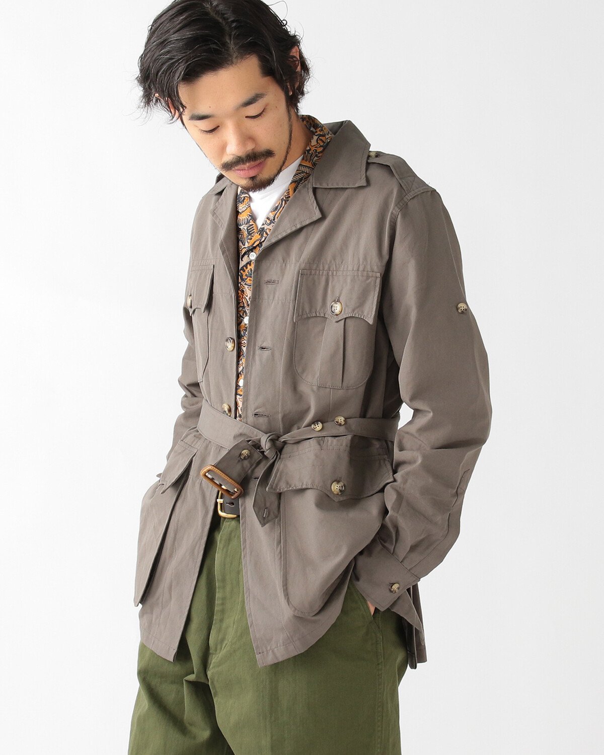 BEAMS MEN Willis&Geiger * BEAMS PLUS /  Bush Jacket Pewter ӡॹ  㥱åȡ ֥륾󡦥ѡ С̵