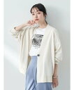 アースミュージック&エコロジー 服 レディース earth music&ecology UVカット加工BIGカーディガン レディース/夏/24SS アースミュージック&エコロジー トップス カーディガン ホワイト グレー ピンク ブルー レッド【送料無料】