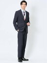 TAKA-Q ストレッチウォッシャブル スリムフィット 2ボタン2ピーススーツ チェック紺 【25SS】 メンズ セットアップ ジャケット ビジネス カジュアル...