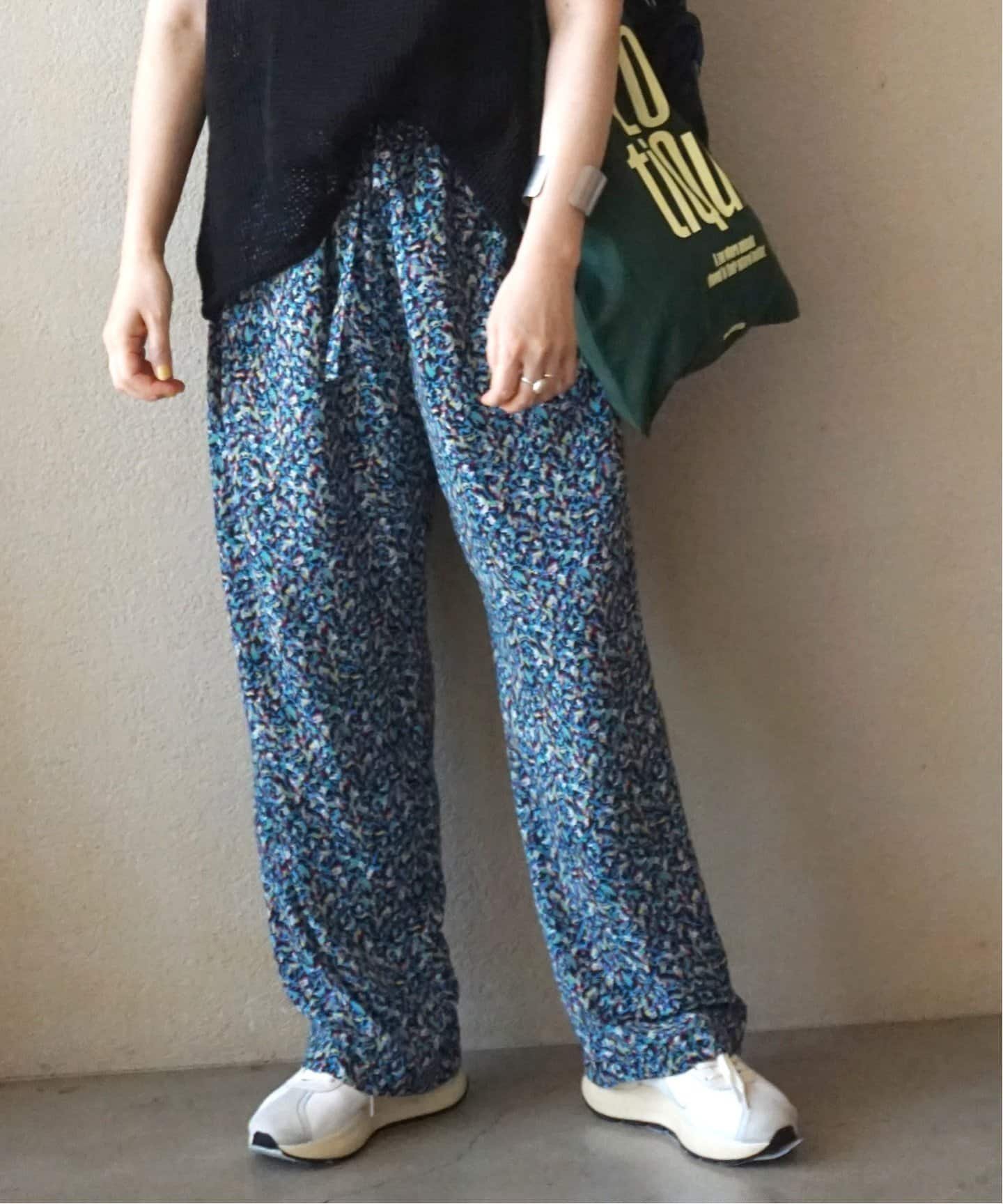 ジャーナルスタンダードラックス サテンバルーンパンツ 紺色
