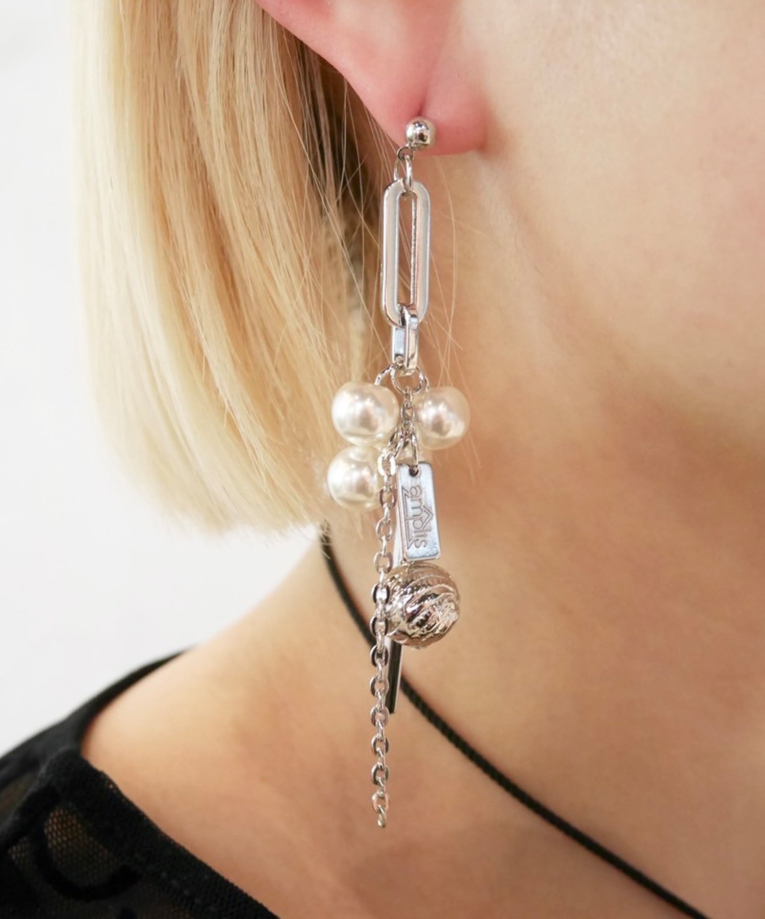 amplis 【amplis】nowaピアス シルバー ジュエルアディクト アクセサリー・腕時計 ピアス シルバー