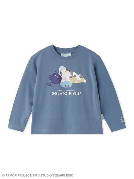 gelato pique 【ドラゴンクエスト】【キッズ】スリーピングモンスターワンポイントロンT ジェラートピケ トップス カットソー・Tシャツ ネイビー【送料無料】
