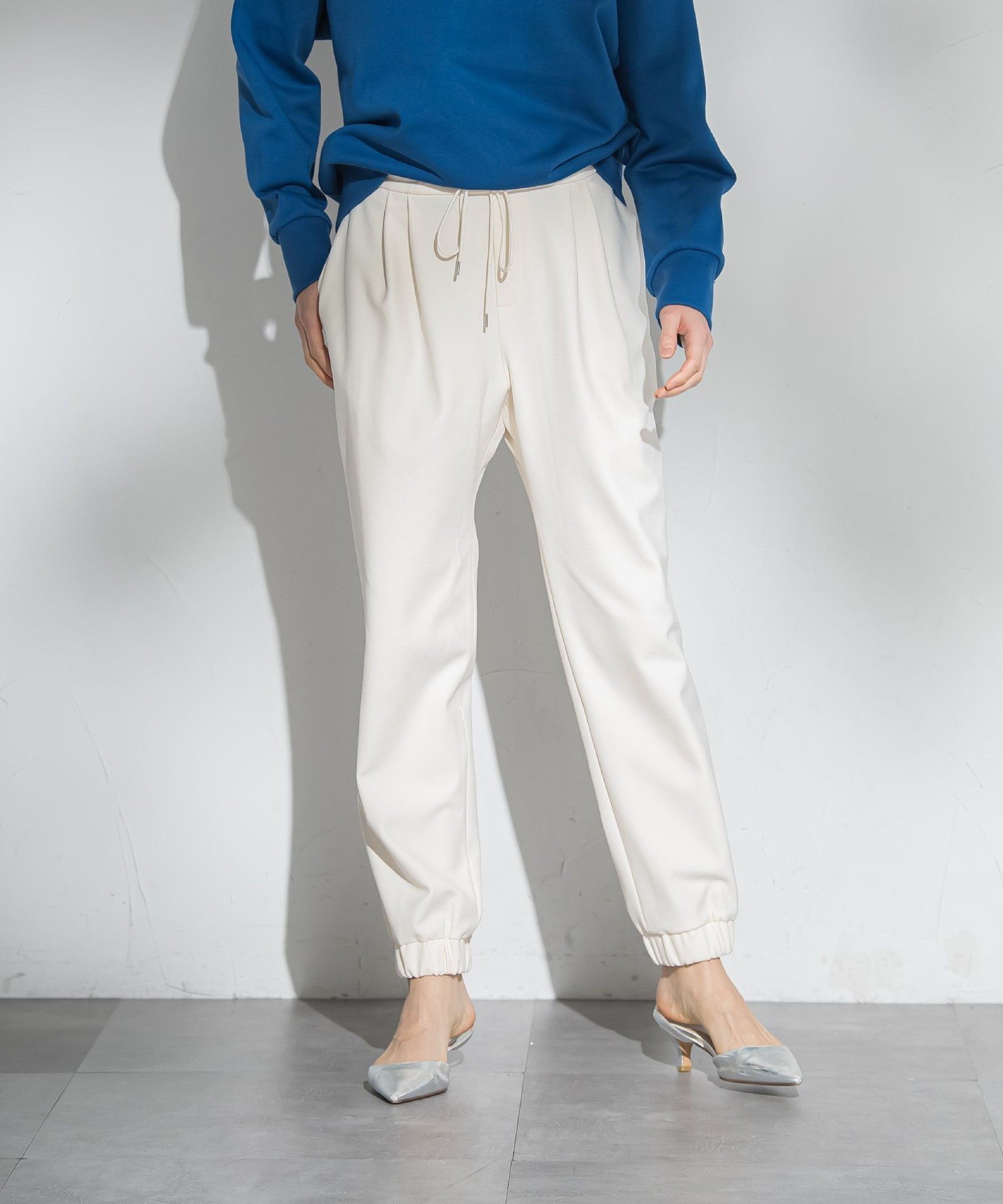 LAUTREAMONT 【WEB限定】裏起毛ジョグパン ロートレアモン パンツ その他のパンツ ホワイト ネイビー グレー ブラック