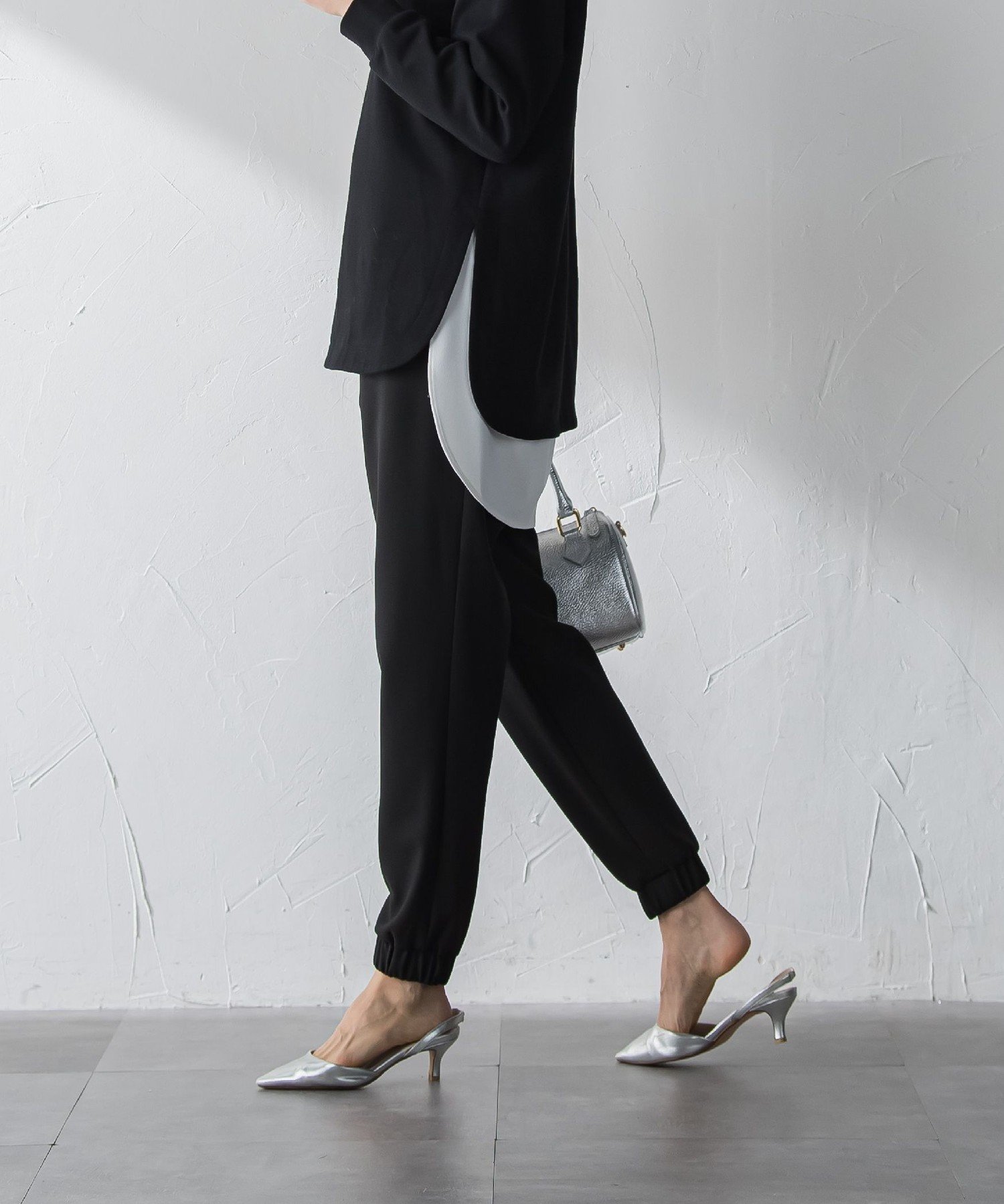 LAUTREAMONT 【WEB限定】裏起毛ジョグパン ロートレアモン パンツ その他のパンツ ホワイト ネイビー グレー ブラック