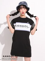 ZIDDY 【KANGOL*ZIDDY】メッシュ 切り替え Tシャツ ワンピース(130~160cm) ベベ オンライン ストア ワンピース シャツワンピース ブラック ベージュ