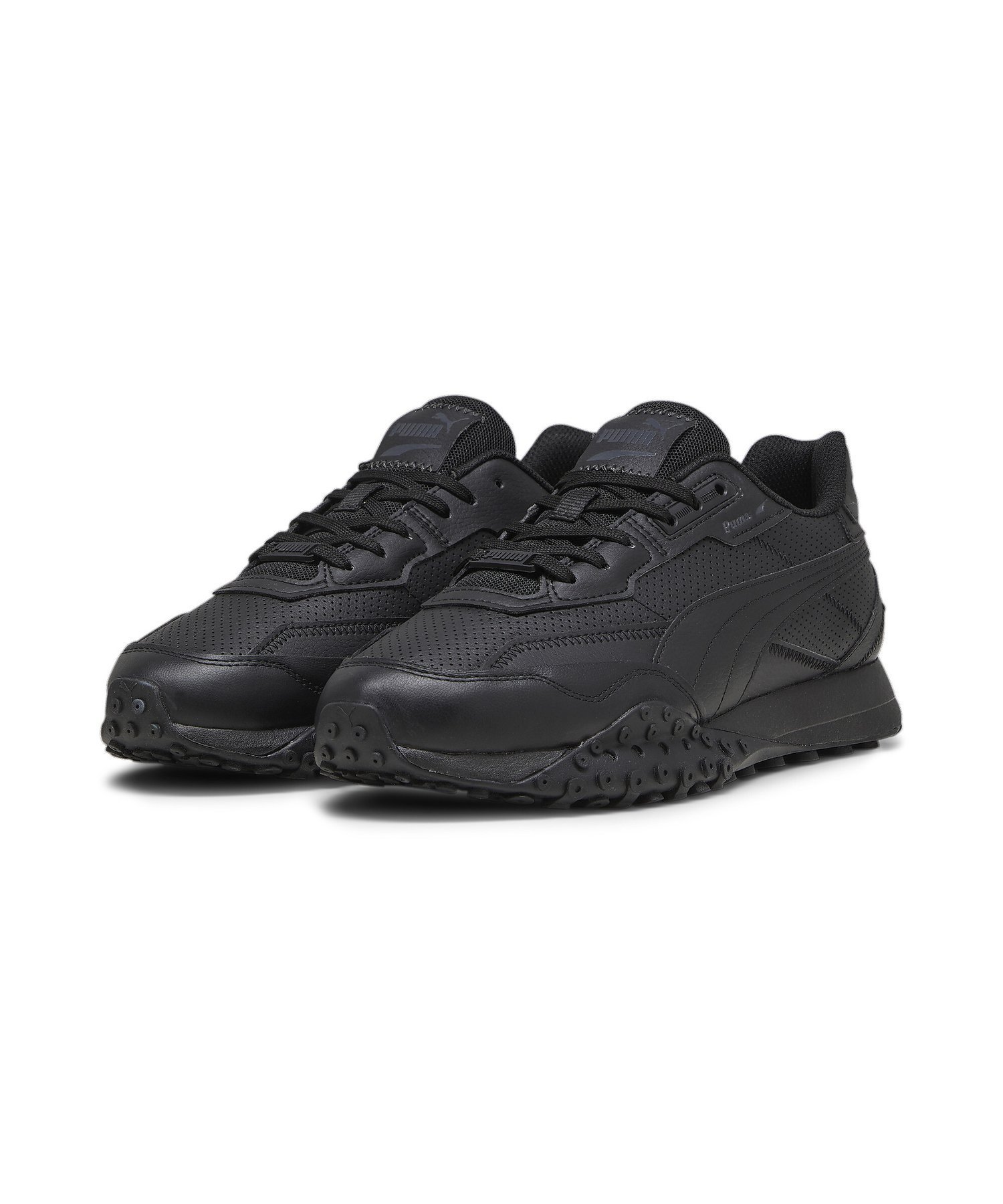 プーマ レザースニーカー メンズ 【SALE／30%OFF】PUMA ユニセックス ブラックトップ ライダー レザー スニーカー プーマ シューズ・靴 スニーカー【送料無料】