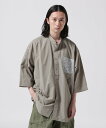 BEAVER BURLAP OUTFITTER/バーラップアウトフィッター 別注3/4 B.C. SHIRT ビーバー トップス シャツ ブラウス グレー ブラック【送料無料】