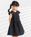 BeBe Petits Pois Vert シャーリングワンピース 95~150cm ベベ オンライン ストア ワンピース・ドレス ワンピース ブラック ブルー【送料無料】