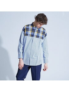 【SALE/50%OFF】ABAHOUSE LASTWORD 【SUPERTHANKS/別注】SWITCHINGビッグチェックシャツ アバハウス シャツ/ブラウス 長袖シャツ イエロー レッド【送料無料】