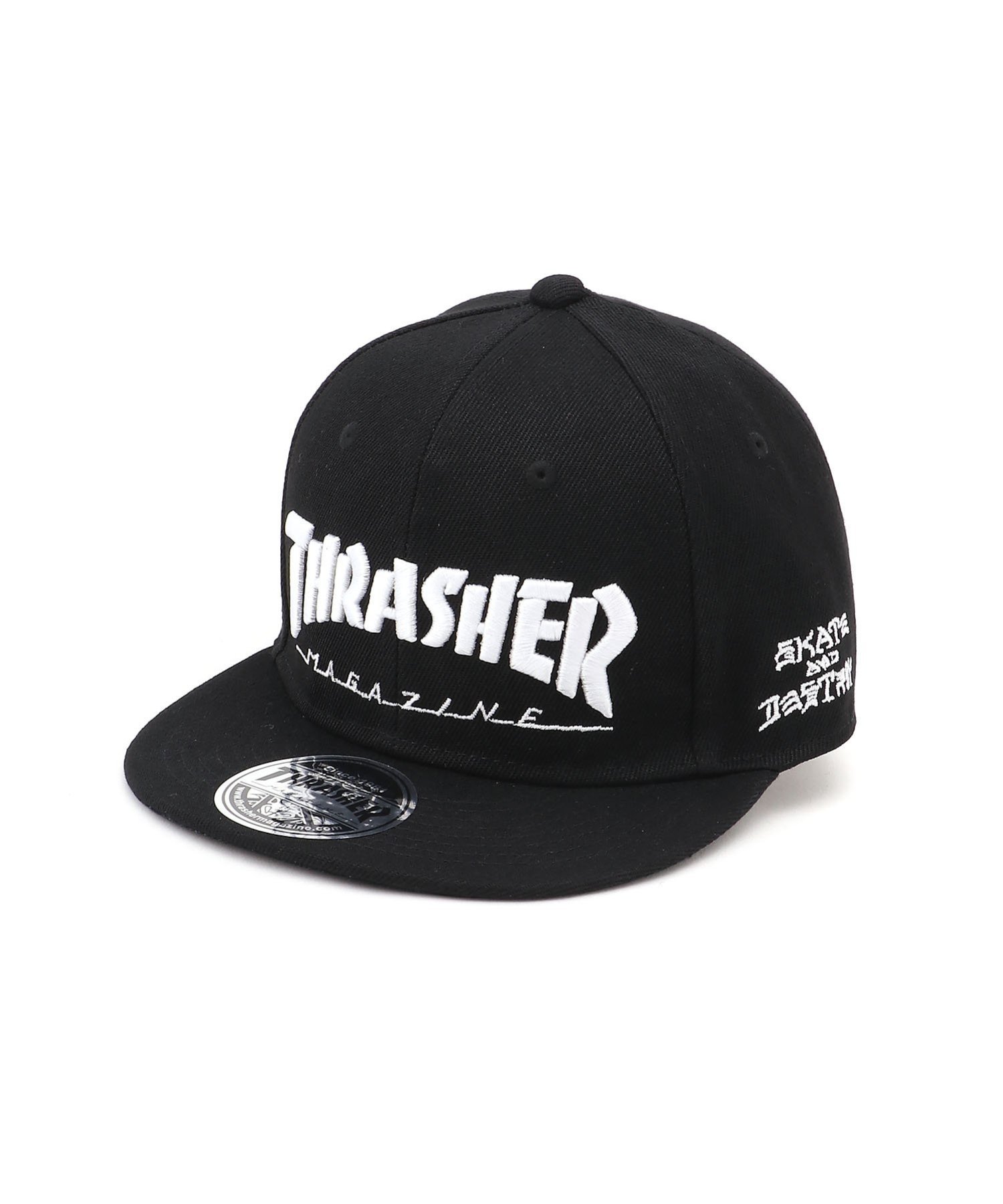 THRASHER THRASHER/(K)スラッシャー キッズ キャップ CAP K-THR-C03K スラッシャー　バイ　リフルページ 帽子 キャップ ブラック ブラウン グレー