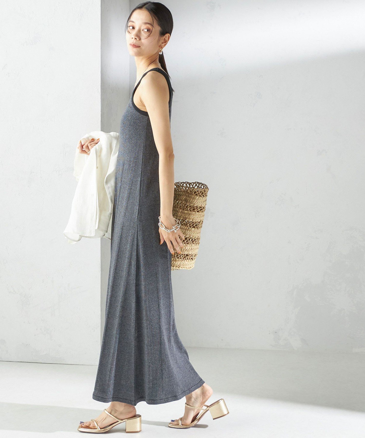 SHIPS WOMEN 【SHIPS別注】miller:＜洗濯機可能＞ボーダー タンクトップ ワンピース シップス ワンピー..