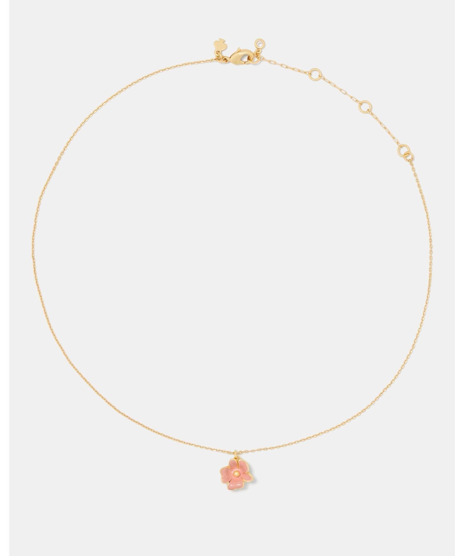 【SALE／50%OFF】kate spade new york 【公式】ゴールデン ブルーム フラワー ペンダント ケイトスペードニューヨーク アクセサリー・腕時計 ネックレス ピンク【送料無料】の商品画像 3