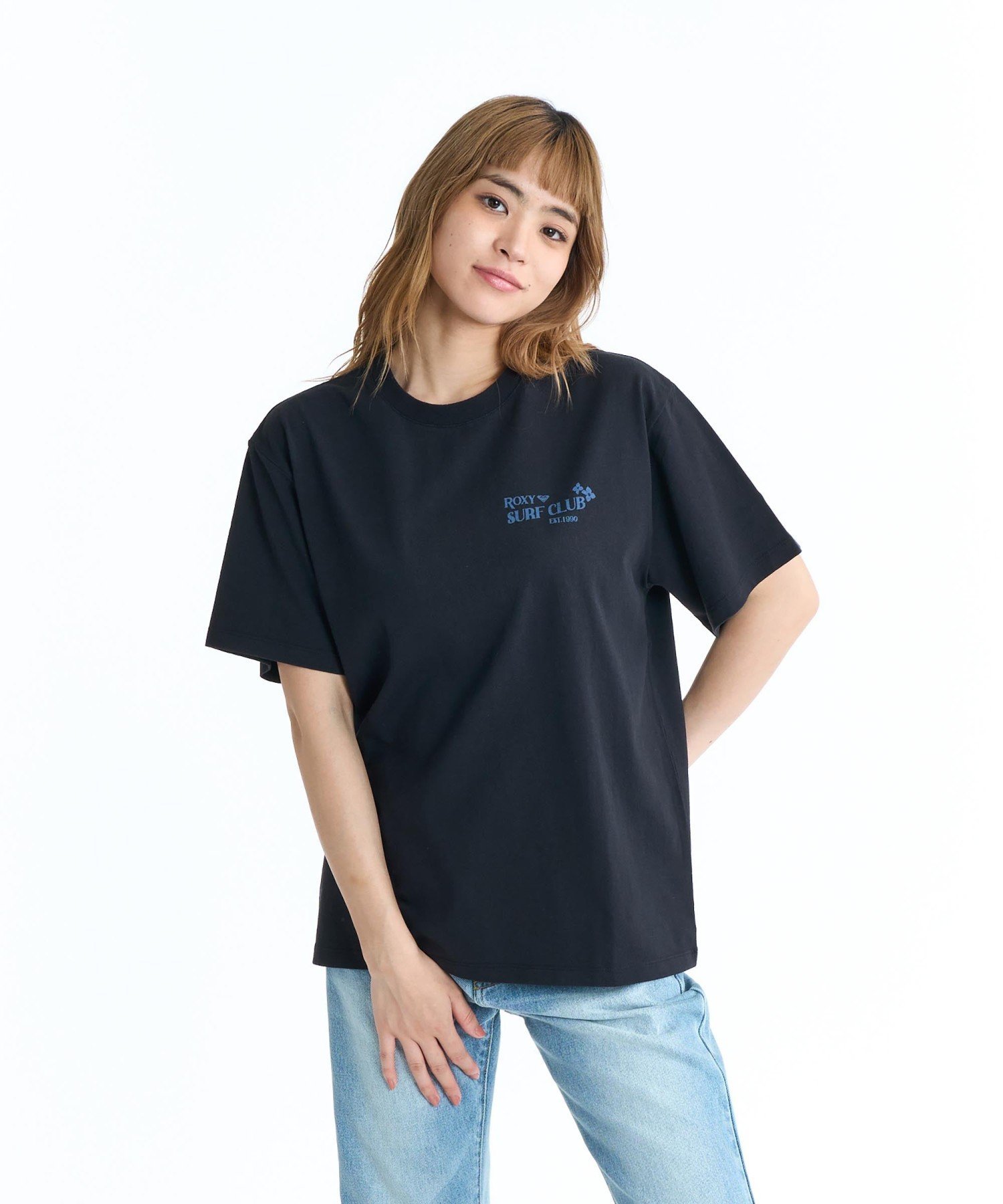 ROXY ROXY SURF CLUB S/STEE 半袖Tシャツ 【2026年春夏モデル】 ロキシー トップス カットソー・Tシャツ ブラック