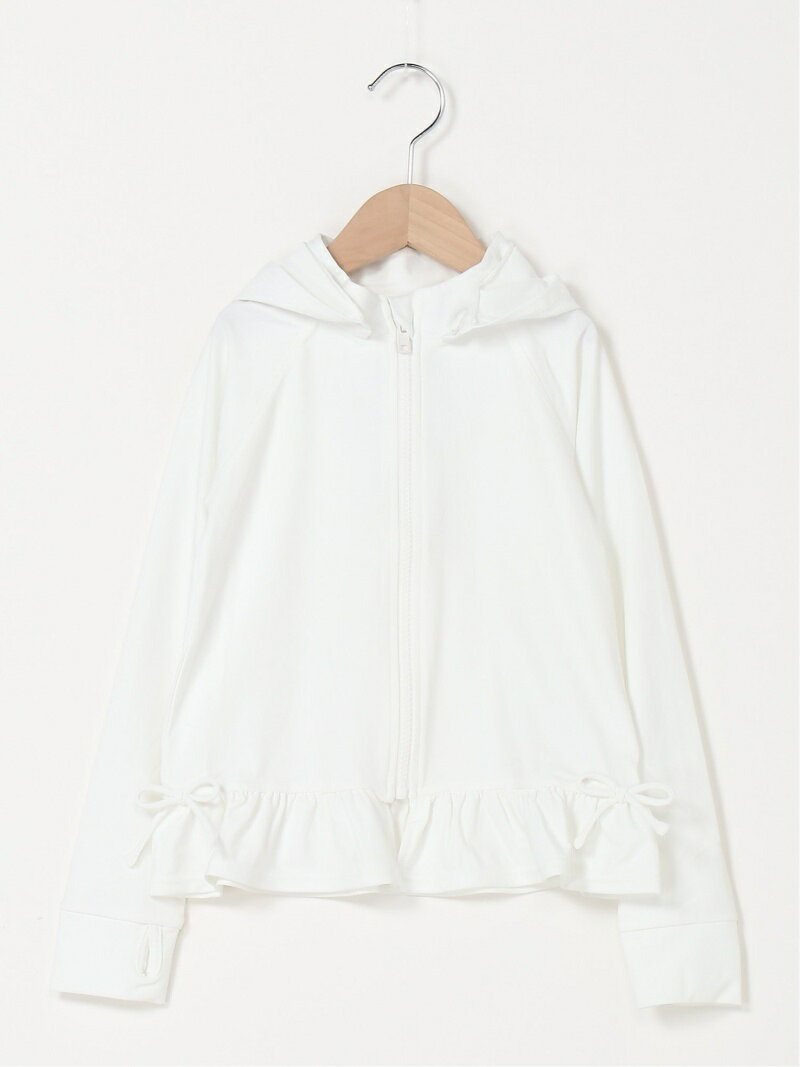 【SALE／20%OFF】petit main 裾フリルラッシュガード ナルミヤオンライン トップス その他のトップス ホワイト ピンク イエローのサムネイル