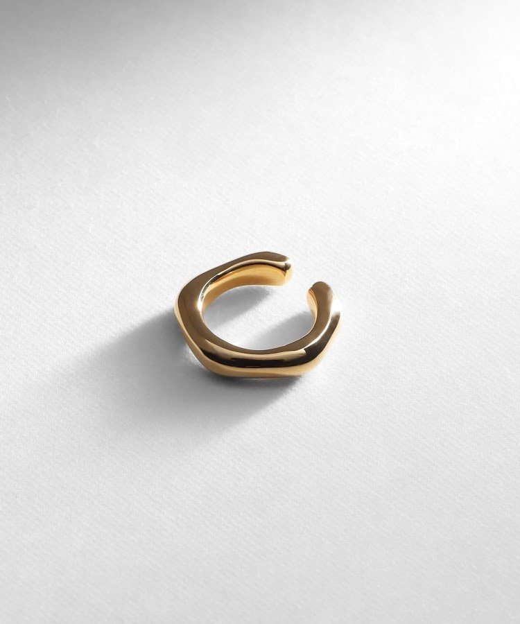 COCOSHNIK ONKITSCH シルバー ニュアンスイヤーカフ GP ココシュニック アクセサリー・腕時計 イヤリング・イヤーカフ ゴールド【送料無料】