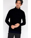 HIGH STREET HIGH STREET∴MIXモールタートルネックニット トルネードマート トップス ニット ブルー カーキグリーン ホワイト ブラック...