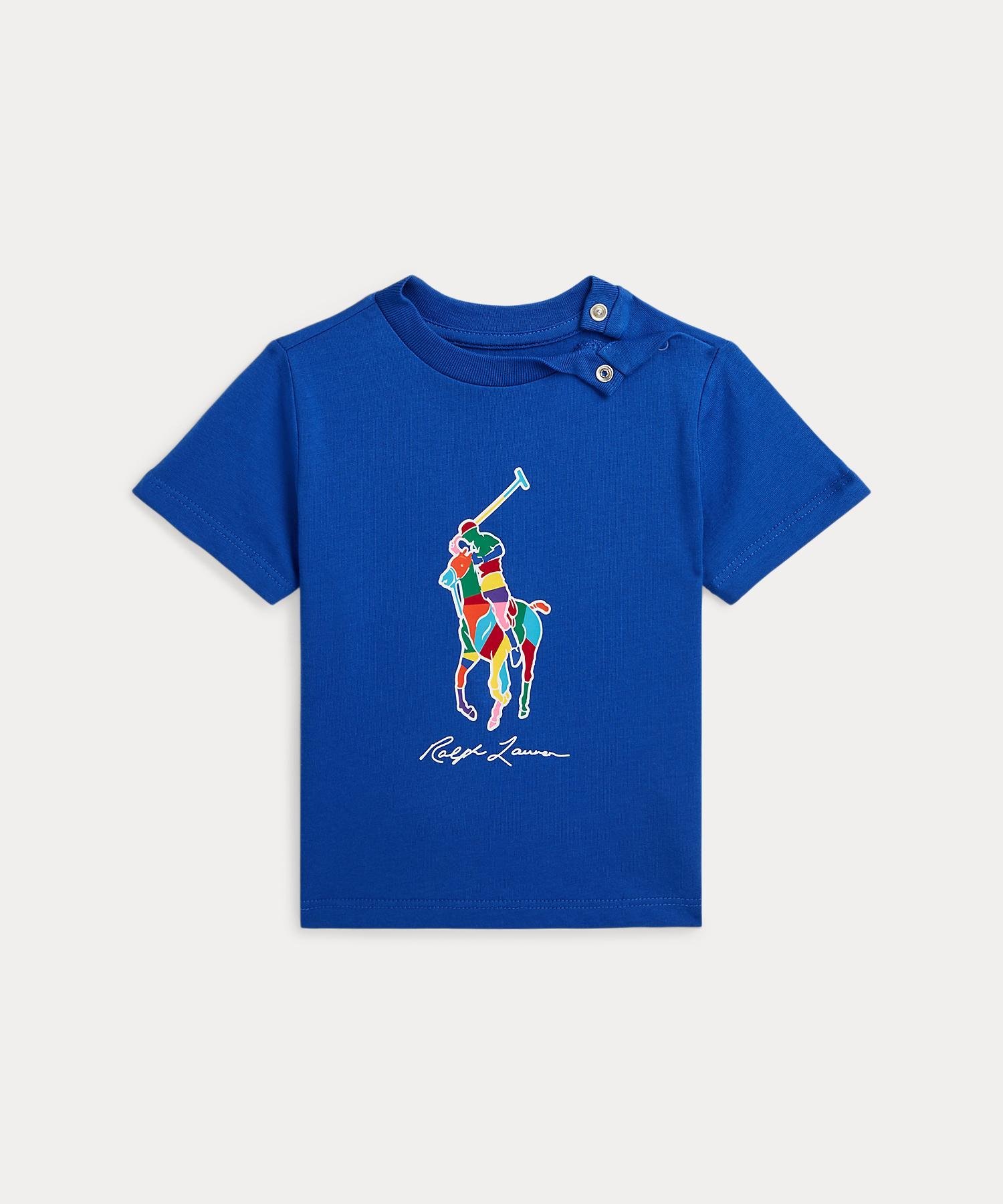 POLO RALPH LAUREN (ベビー)Big Pony コットン ジャージー Tシャツ ラルフローレン トップス カットソー・Tシャツ ブルー【送料無料】のサムネイル