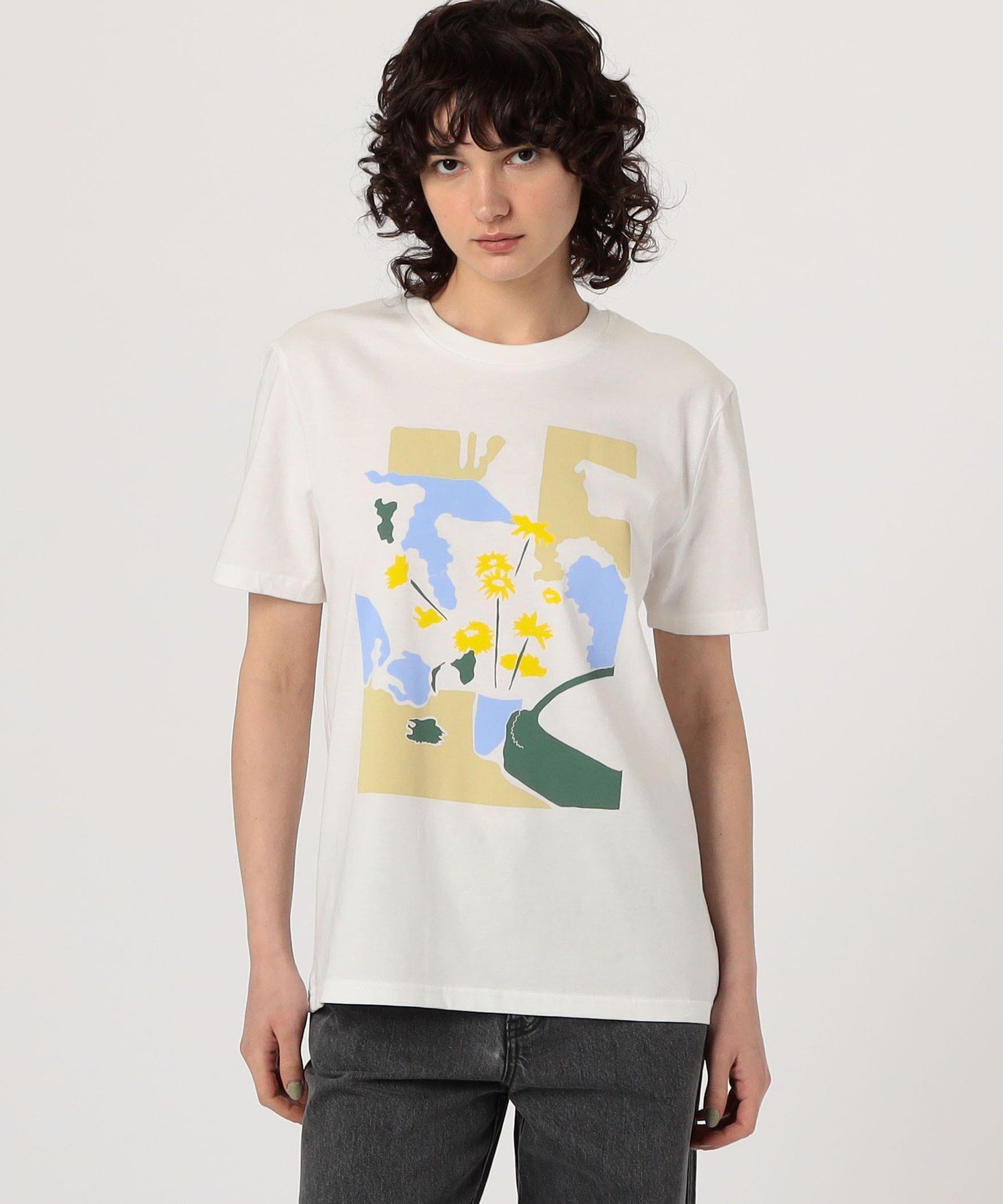 TOMORROWLAND BUYING WEAR LISA KING POTTING SHED ハーフスリーブプルオーバー トゥモローランド トップス カットソー・Tシャツ ホワイト【送料無料】