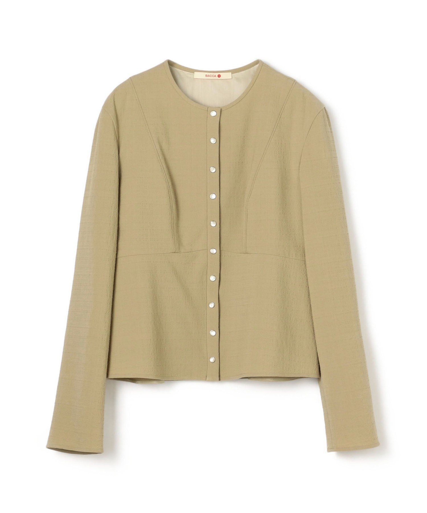 ドゥロワー シアサッカー 異素材ブラウス コットンシルク ホワイト 白 長袖 1 ドゥロワー シアサッカー 異素材ブラウス コットンシルク ホワイト 白