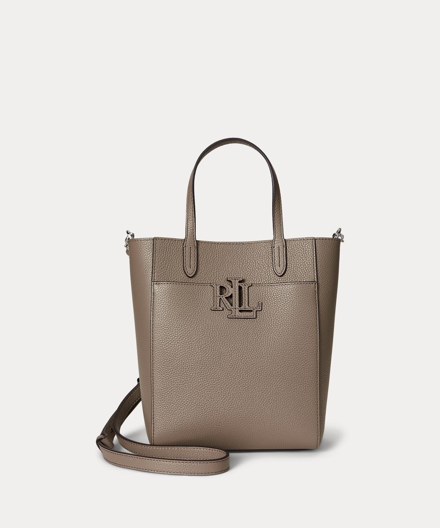 LAUREN RALPH LAUREN ペブルド レザー スモール Cameryn トート バッグ ラルフローレン バッグ トートバッグ ブラウン【送料無料】