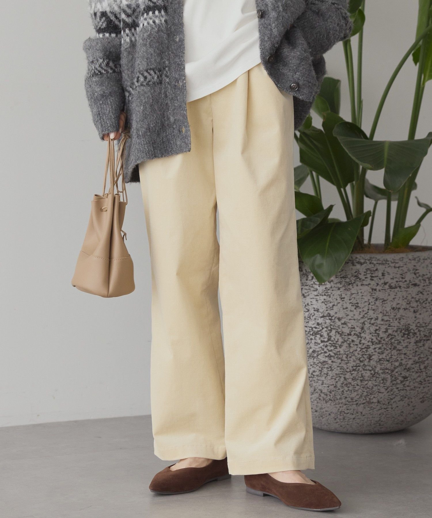 AMERICAN HOLIC カラーコールイージーパンツ アメリカンホリック パンツ その他のパンツ ホワイト ブルー グリーン グレーのサムネイル