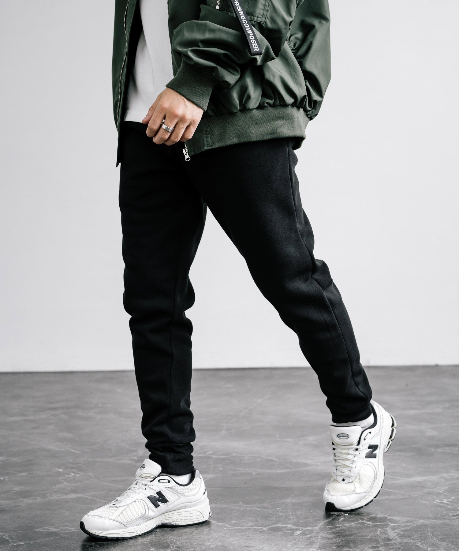 Rocky Monroe 綿タッチ裏起毛ジョガーパンツ ロッキーモンロー パンツ ジャージ・スウェットパンツ ネイビー グレー ブラック ベージュのサムネイル