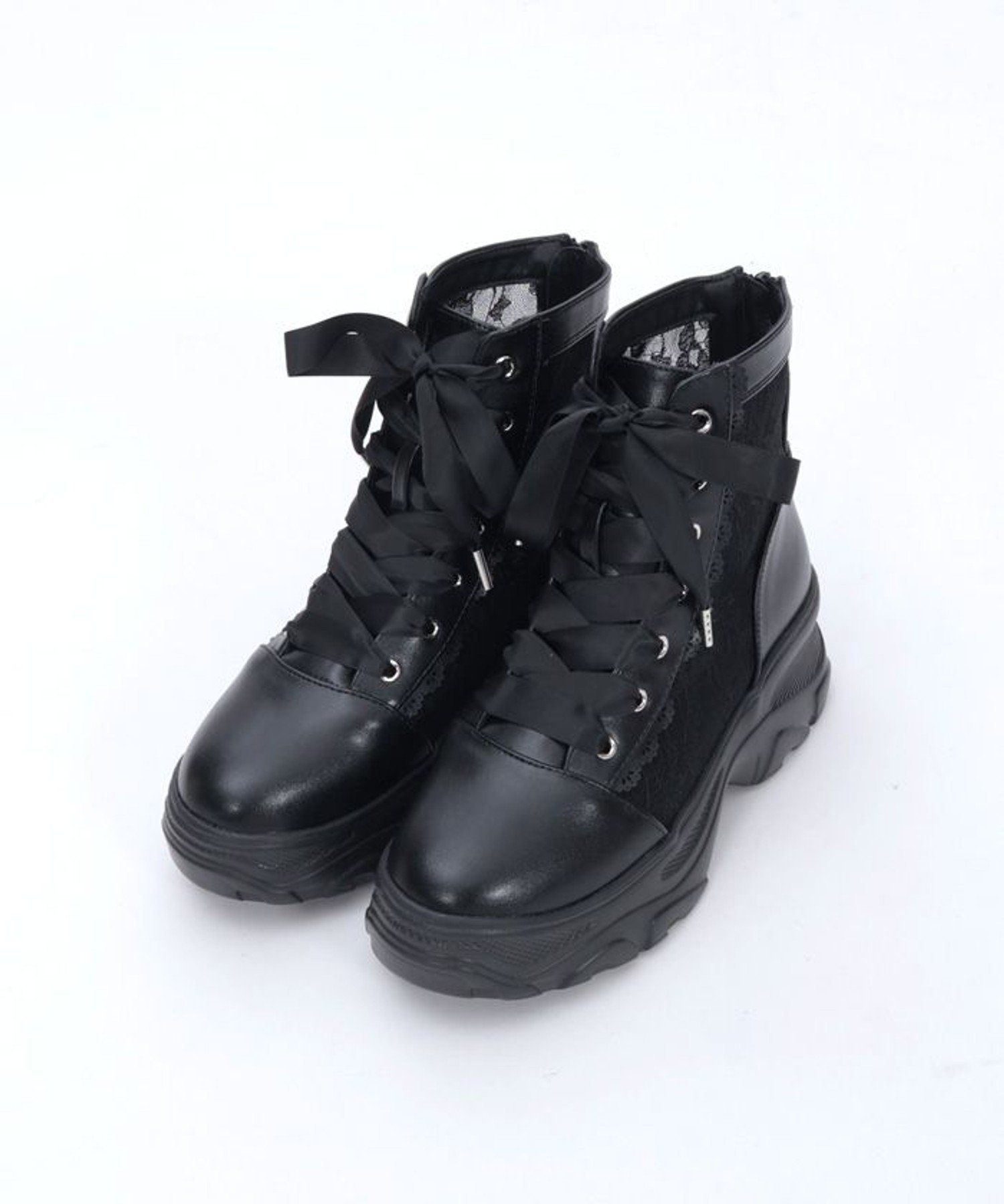 axes femme レースハイカットスニーカー アクシーズファム シューズ・靴 パンプス ベージュ【送料無料】